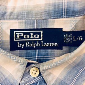 Polo by Ralph Lauren Shirts - Polo Ralph Lauren Blue Plaid Pearl Button Shirt L Polo by Ralph Lauren Shirts - Polo Ralph Lauren Blue Plaid Pearl Button Shirt L